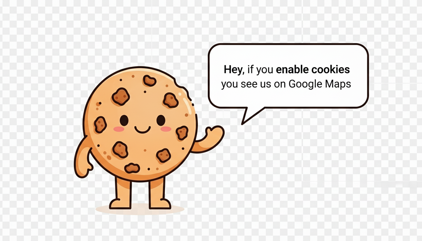 Friendly cookie mascot